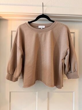 Michael Stars Taupe Pullover Sweatshirt